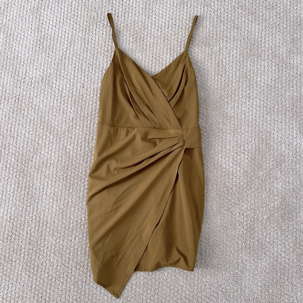 Olive Green Cocktail Dress- Small- NWT